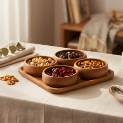 Wooden Bowl Set 4 Pieces